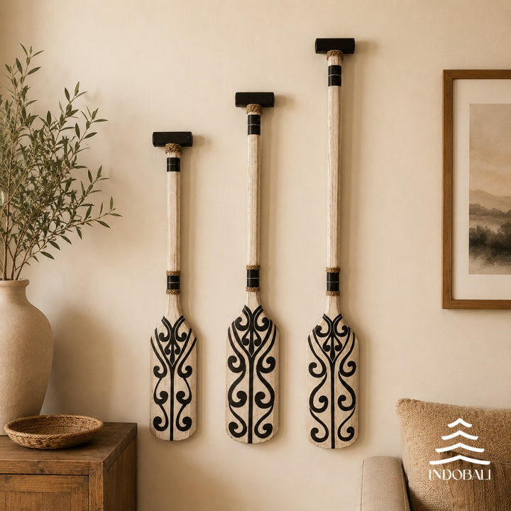 Remo Tribal Branco com Preto