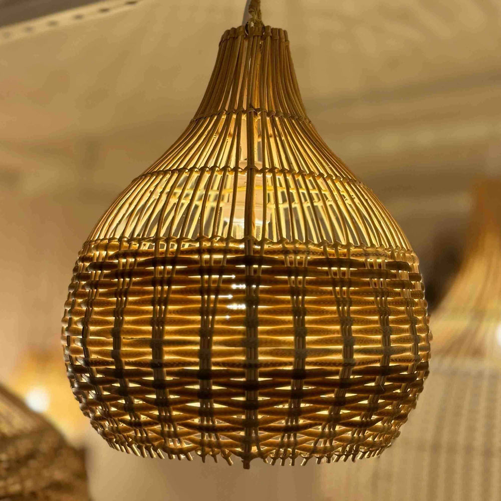 Luminária Cangu Marrom - Rattan