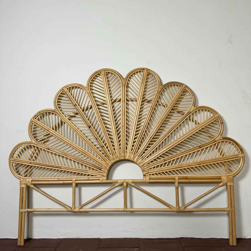 Cabeceira Cama Casal Rattan Modelo:Trevo 02