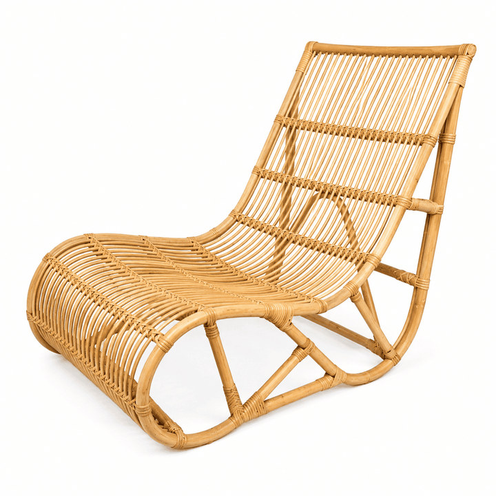 Cadeira de Rattan descanso Modelo: Huevin